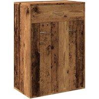 Berkfield Home Shoe Cabinet Old Wood 60x35x84 cm Engineered Wood in Brown | Size: 60 x 35 x 84 cm