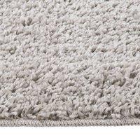 Berkfield Home Shaggy Rug Light Grey 200x290 cm Anti Slip | Size: 100 cm diameter