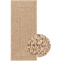 Berkfield Home Rug ZIZUR 80x200 cm Jute Look Indoor & Outdoor in Tan | Size: Medium