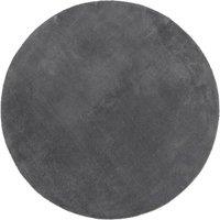 Berkfield Home Rug Short Pile Soft & Washable Anthracite 120 cm in Charcoal | Size: 100 cm diameter