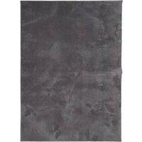 Berkfield Home Rug Short Pile Soft & Washable Anthracite 200x280 cm in Charcoal | Size: 100 cm diameter