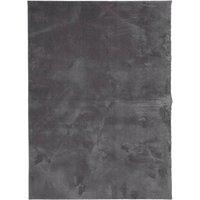 Berkfield Home Rug Short Pile Soft & Washable Anthracite 120x170 cm in Dark Grey | Size: 100 cm diameter