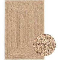 Berkfield Home Rug 200x290 cm Jute Look Indoor & Outdoor in Beige | Size: 100 cm diameter