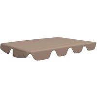 Berkfield Home Replacement Canopy for Garden Swing Taupe 188/168x145/110 cm in Beige