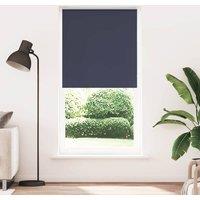 Berkfield Home Roller Blind Blackout Marine 90x210 cm Fabric Width 85.7 cm Polyester in Blue