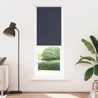 Berkfield Home Roller Blind Blackout Marine 85x230 cm Fabric Width 80.7 cm Polyester in Blue