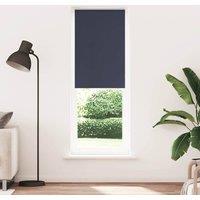 Berkfield Home Roller Blind Blackout Marine 80x230 cm Fabric Width 75.7 cm Polyester in Blue