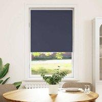 Berkfield Home Roller Blind Blackout Marine 75x150 cm Fabric Width 70.7 cm Polyester in Blue