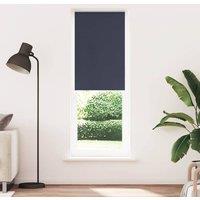 Berkfield Home Roller Blind Blackout Marine 70x210 cm Fabric Width 65.7 cm Polyester in Blue