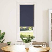 Berkfield Home Roller Blind Blackout Marine 45x175 cm Fabric Width 40.7 cm Polyester in Blue