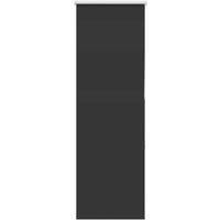 Berkfield Home Roller Blind Blackout Black 45x130 cm Fabric Width 40.7 cm Polyester