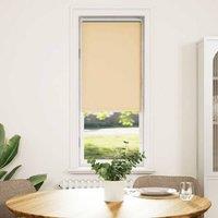 Berkfield Home Roller Blind Blackout Beige 55x150 cm Fabric Width 50.7 cm Polyester
