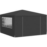 Berkfield Home Professional Party Tent with Side Walls 4x4 m Anthracite 90 g/m? in Charcoal