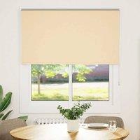 Berkfield Home Roller Blind Blackout Beige 125x150 cm Fabric Width 121.6 cm Polyester