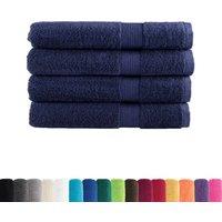 Berkfield Home Premium Sauna Towels SOLUND 4pcs Navy Blue 80x200cm 600gsm