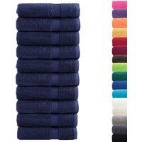 Berkfield Home Premium Hand Towels SOLUND 10pcs Navy Blue 50x100cm 600gsm