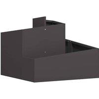 Berkfield Home Plastic Planter Black High-density polyethylene Medium