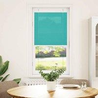 Berkfield Home Pleated Blind Petrol Green 60x150 cm Fabric Width 59.4 cm Polyester in Teal