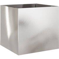 Berkfield Home Planter Silver 49x47x46 cm Stainless Steel | Size: 49 x 47 x 46 cm