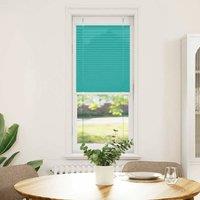 Berkfield Home Pleated Blind Petrol Green 40x100 cm Fabric Width 39.4 cm Polyester in Aqua