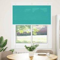 Berkfield Home Pleated Blind Petrol Green 115x150 cm Fabric Width 114.4 cm Polyester in Aqua
