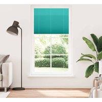Berkfield Home Pleated Blind Petrol Green 105x200 cm Fabric Width 104.4 cm Polyester in Aqua