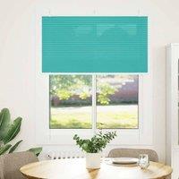 Berkfield Home Pleated Blind Petrol Green 105x150 cm Fabric Width 104.4 cm Polyester in Aqua