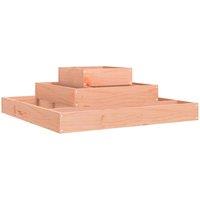 Berkfield Home Planter 80x80x27 cm Solid Wood Douglas in Light Tan | Size: 80 x 80 x 27 cm