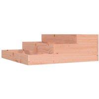 Berkfield Home Planter 78x78x27 cm Solid Wood Douglas in Light Tan | Size: 78 x 78 x 27 cm