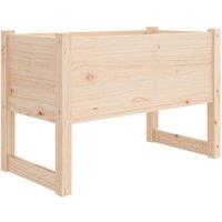 Berkfield Home Planter 78x40x52 cm Solid Wood Pine in Natural | Size: 78 x 40 x 52 cm