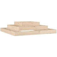 Berkfield Home Planter 110x110x27 cm Solid Wood Pine in Light Tan | Size: 110 x 110 x 27 cm