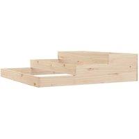 Berkfield Home Planter 107x107x27 cm Solid Wood Pine in Natural | Size: 107 x 107 x 27 cm