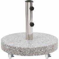 Berkfield Home Parasol Base Granite 30 kg Round Grey