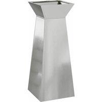 Berkfield Home Plant Stand Galvanised steel 40 x 40 x 101 cm Planters in Grey