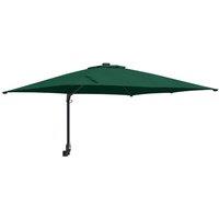 Berkfield Home Patio Umbrella Green Polyester 300 cm x 300 cm Collapsible