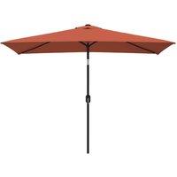 Berkfield Home Outdoor Parasol with Metal Pole 300x200 cm Terracotta