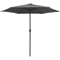Berkfield Home Outdoor Parasol with Aluminium Pole 270x246 cm Anthracite in Charcoal