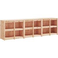 Berkfield Home Outdoor Kitchen Cabinets 3 pcs Solid Wood Pine in Light Tan