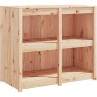 Berkfield Home Outdoor Kitchen Cabinet 106x55x92 cm Solid Wood Pine in Light Tan | Size: 106 x 55 x 92 cm