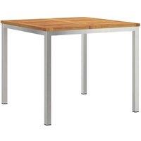 Berkfield Home Outdoor Dining Table 90x90x74.5 cm Solid Wood Acacia in Brown