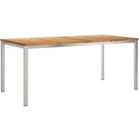 Berkfield Home Outdoor Dining Table 180x90x75 cm Solid Wood Teak in Brown | Size: 180 x 90 x 75 cm