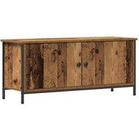 Berkfield Home Old Wood TV Unit Old Wood Particle Board 102 x 35 x 45 cm in Brown