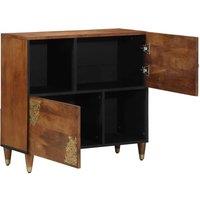 Berkfield Home Media Storage Cabinets & Racks Honey brown Solid wood Medium