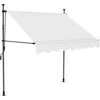 Berkfield Home Manual Retractable Awning with LED 150 cm Cream