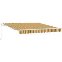 Berkfield Home Manual Retractable Awning Multicolour Stripe 350x250 cm