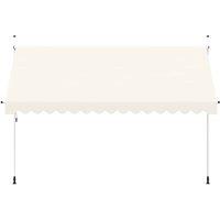 Berkfield Home Manual Retractable Awning 400 cm Cream