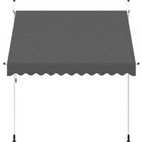 Berkfield Home Manual Retractable Awning 250 cm Anthracite in Dark Grey