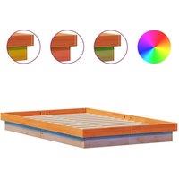 Berkfield Home Senior Bed Frame Wax Brown 150x200 cm King Size Solid Wood Pine | Size: Small Double