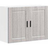 Berkfield Home Kitchen Wall Cabinet Porto Grey Sonoma Engineered Wood