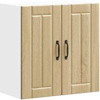 Berkfield Home Kitchen Wall Cabinet Lucca Sonoma Oak Engineered Wood in Light Tan